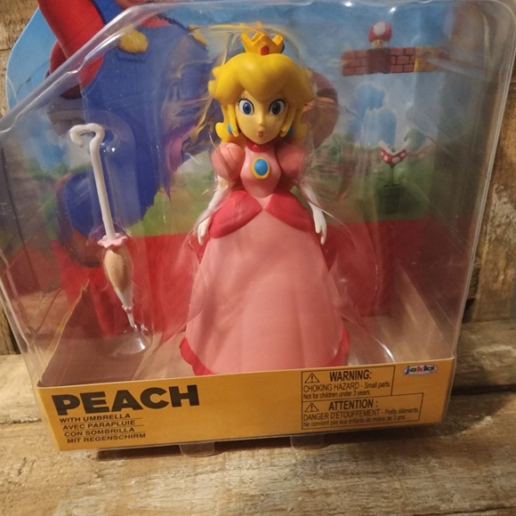Super Mario Princess Peach With Umbrella - Picture 2 of 4